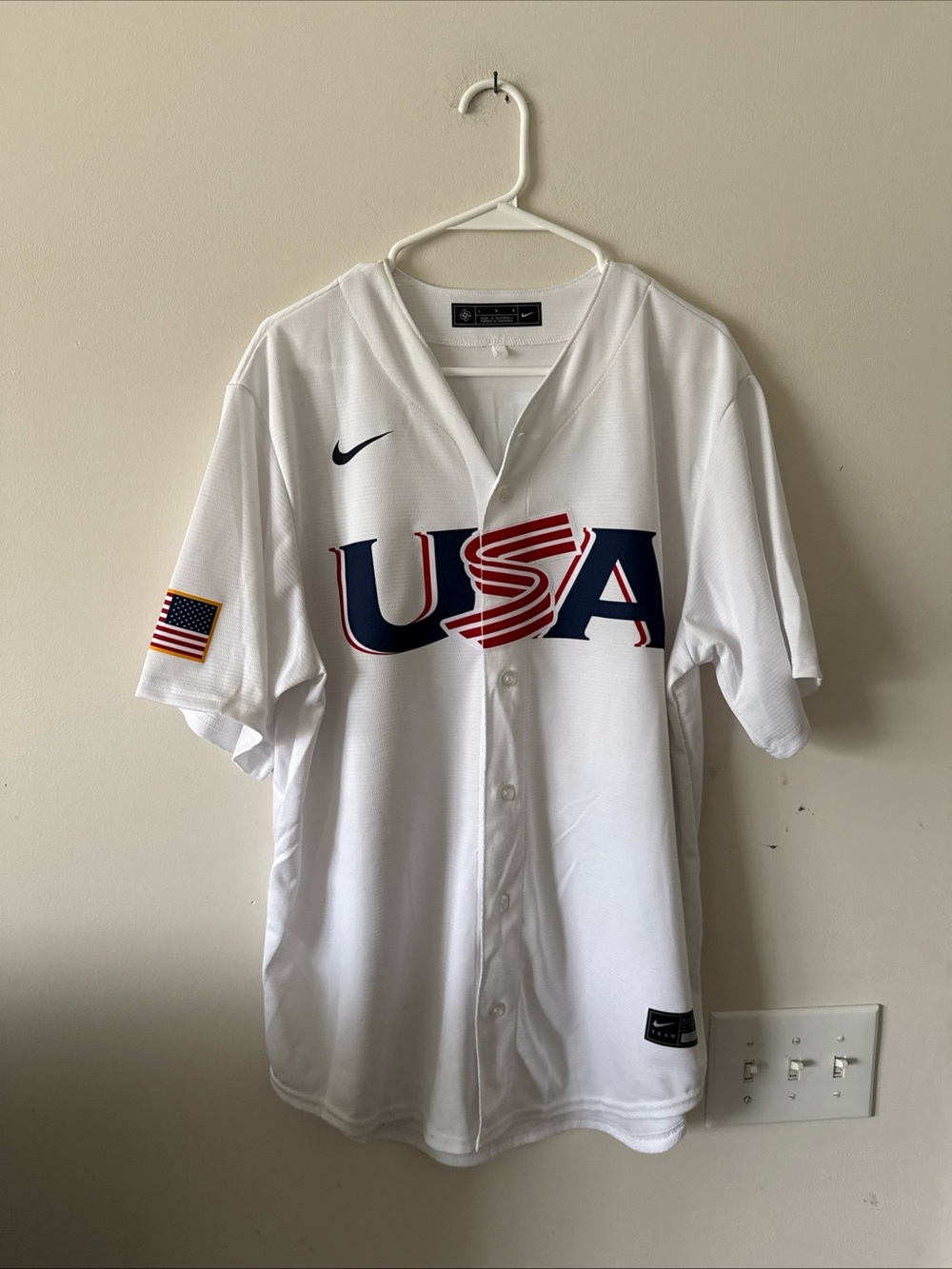 Men's Nike Pete Alonso #20 Team USA 2023 WBC Authentic Jersey Sz L - RARE